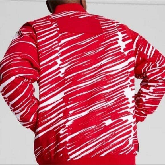 Puma x Ferrari Red and White Men's Jacket Medium Rosso Corsa New - Picture 12 of 12